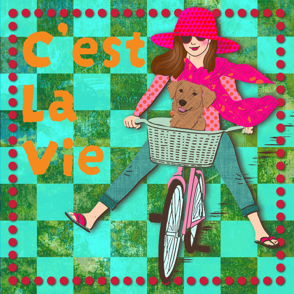 Tegeltje "c'est la vie"