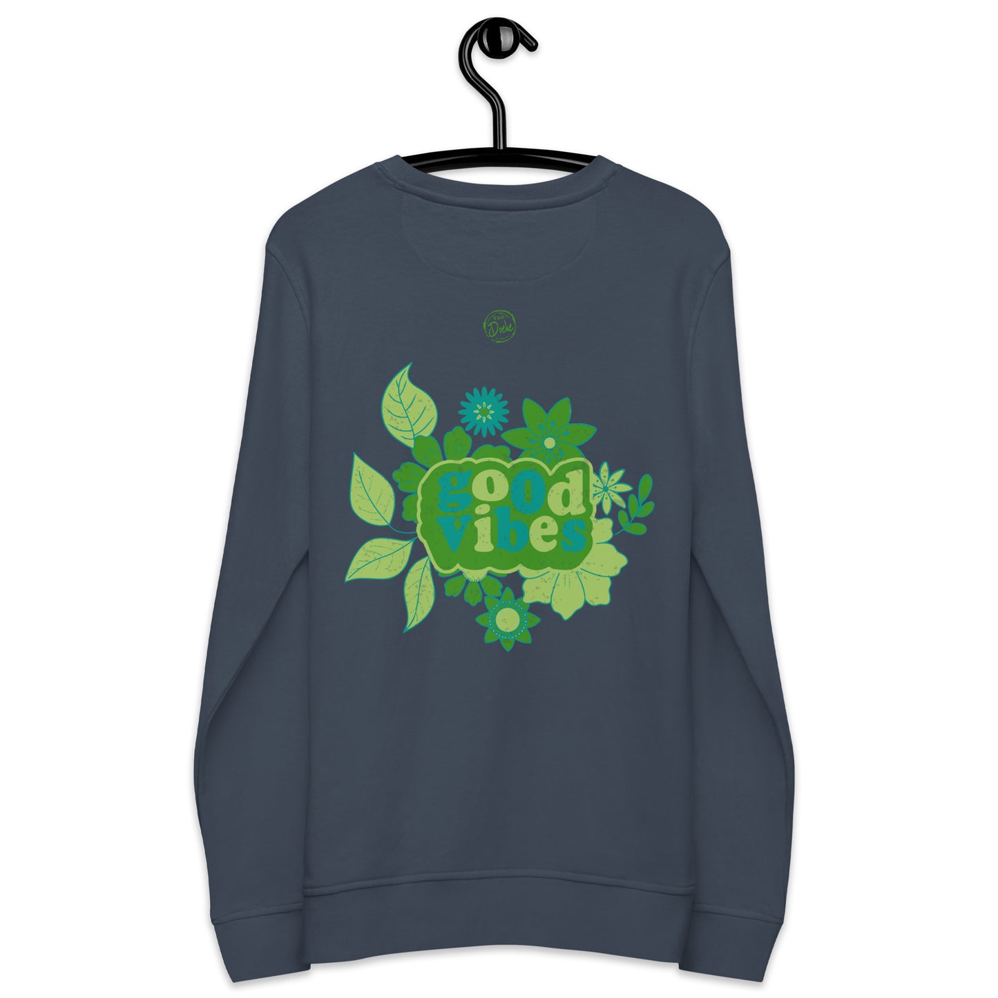 Good Vibes green print achter