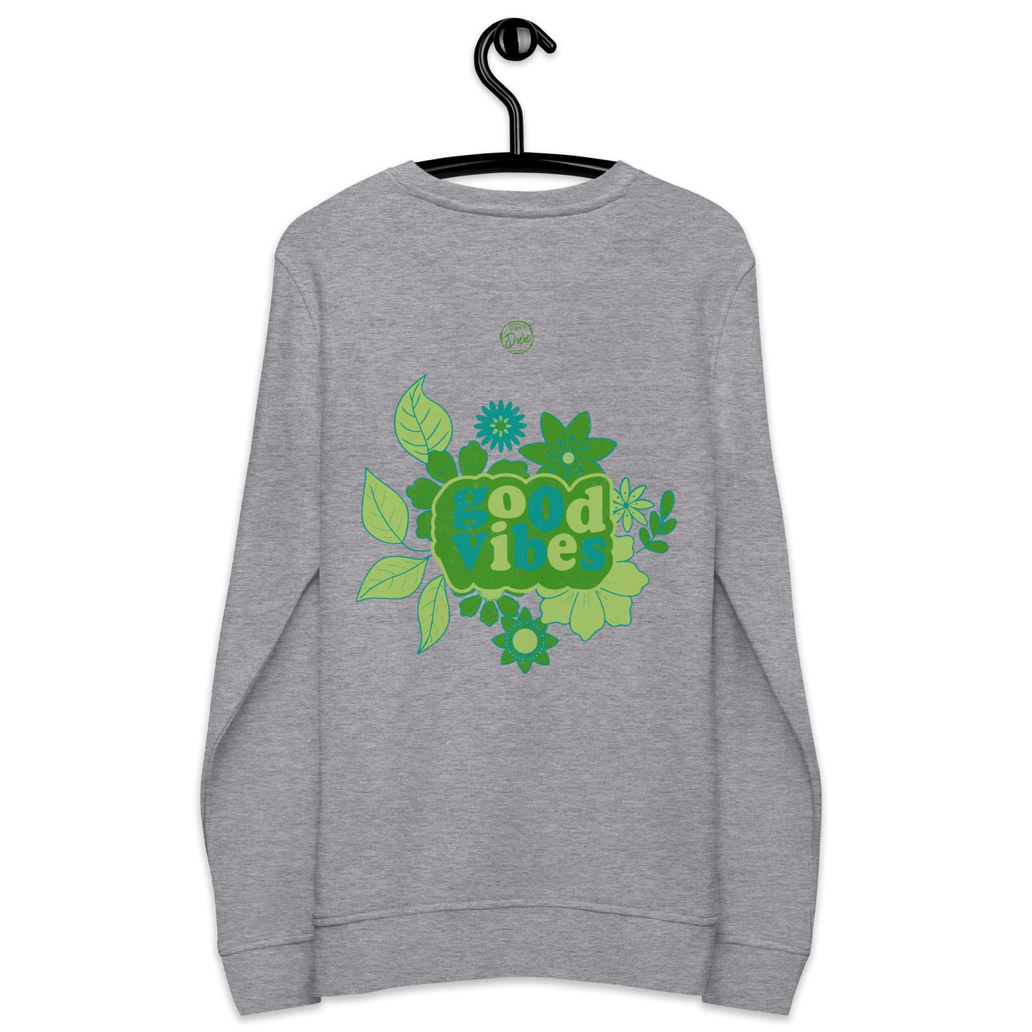 Good Vibes green print achter