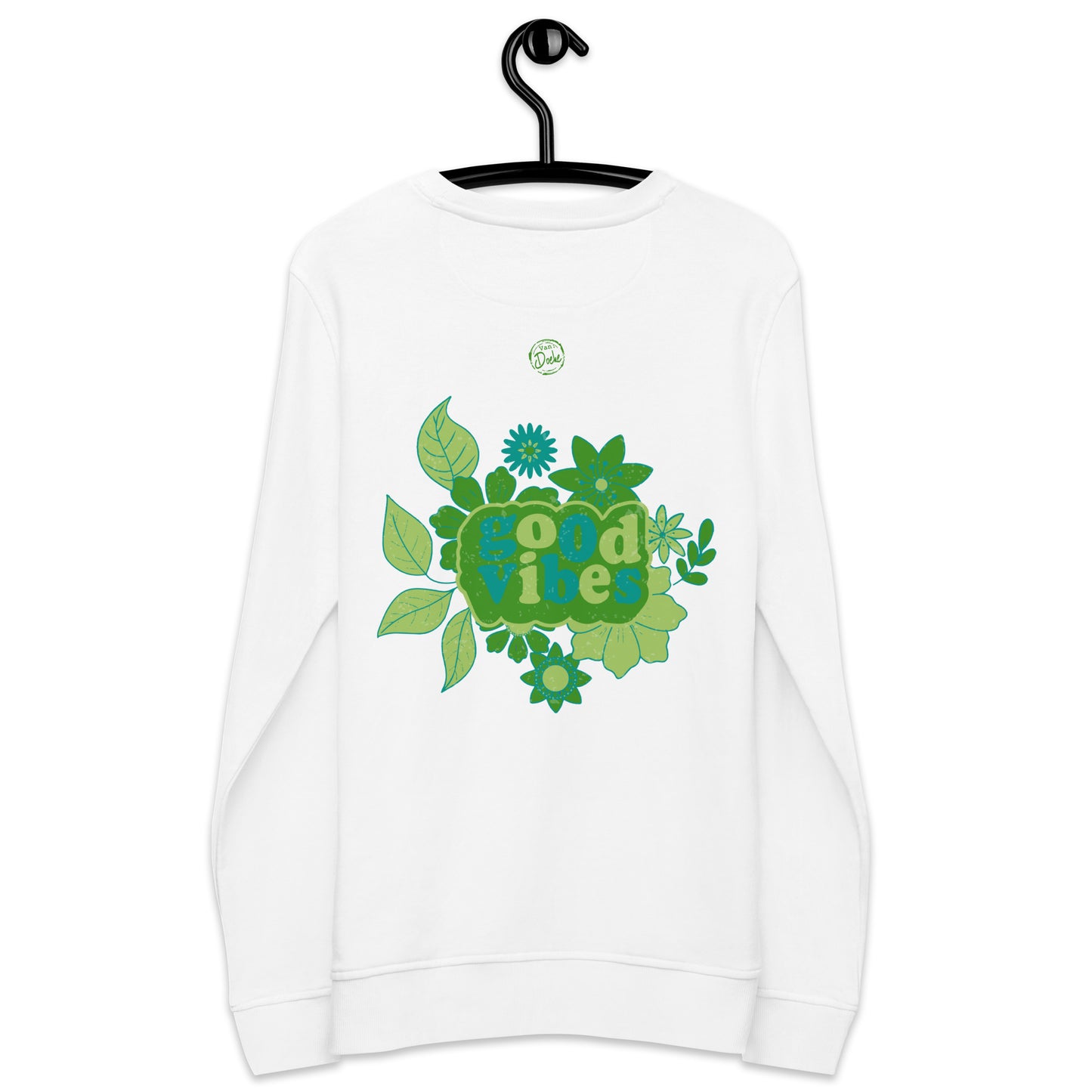 Good Vibes green print achter