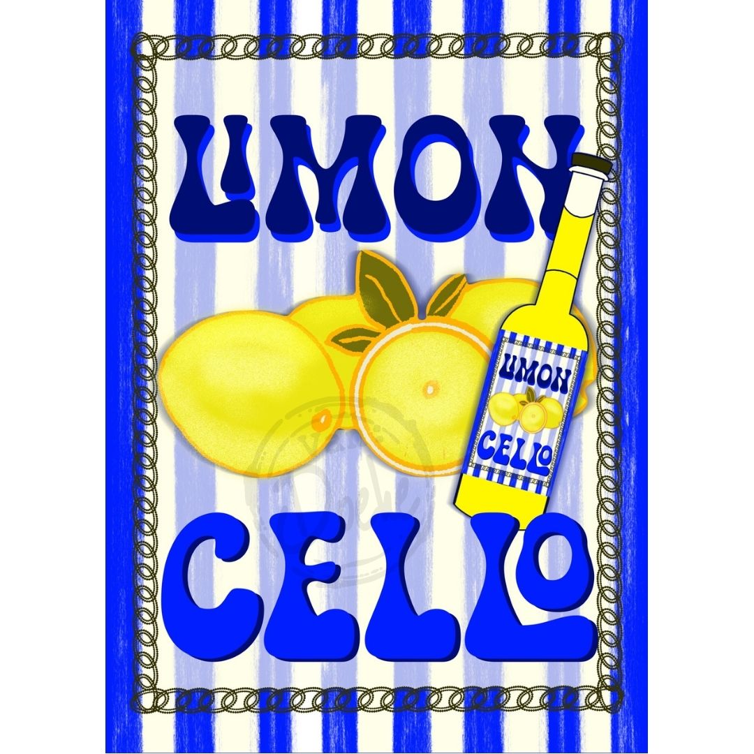 Illustratie Ansichtkaart –LIMONCHELLO- Van Doeke