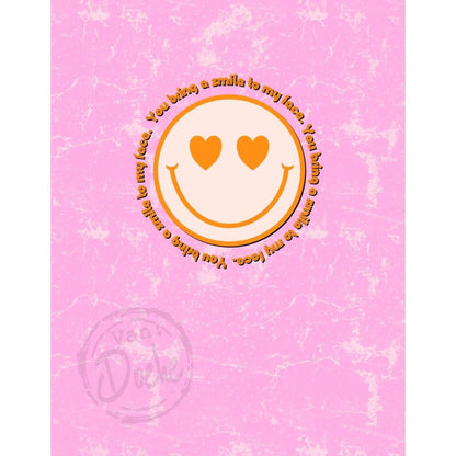 Illustratie Ansichtkaart –SMILE- Van Doeke (kopie)