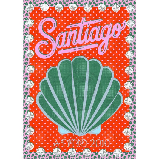 Illustratie Ansichtkaart –`SANTIAGO DE COMPOSTELLA- Van Doeke