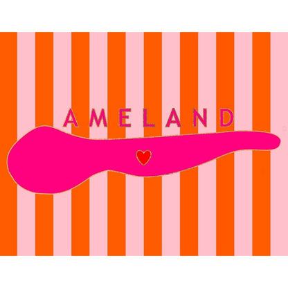 Illustratie Ansichtkaart – Ameland| Van Doeke