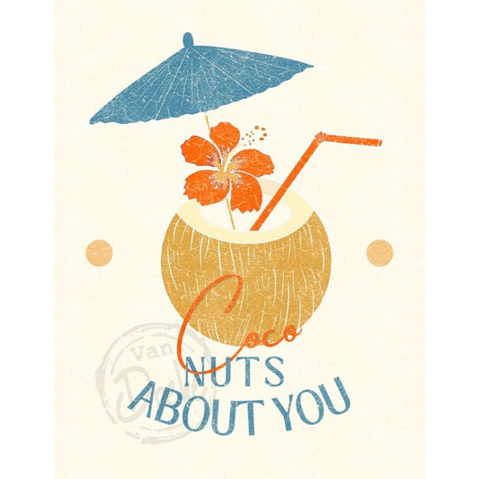 Illustratie Ansichtkaart –NUTS- Van Doeke