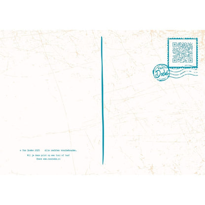 Illustratie Ansichtkaart – Ameland| Van Doeke