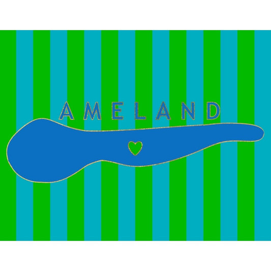 Illustratie Ansichtkaart – Ameland| Van Doeke