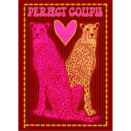 Illustratie Ansichtkaart –PERFECT COUPLE- Van Doeke