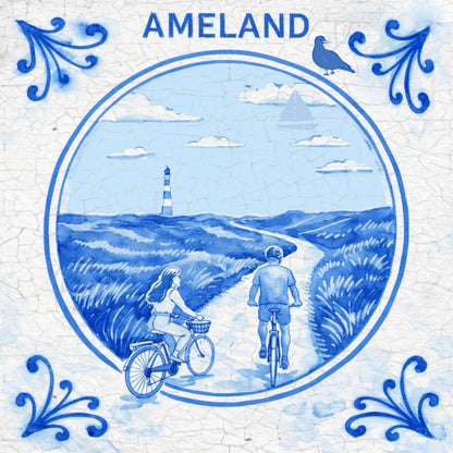 Tegeltje fietsers