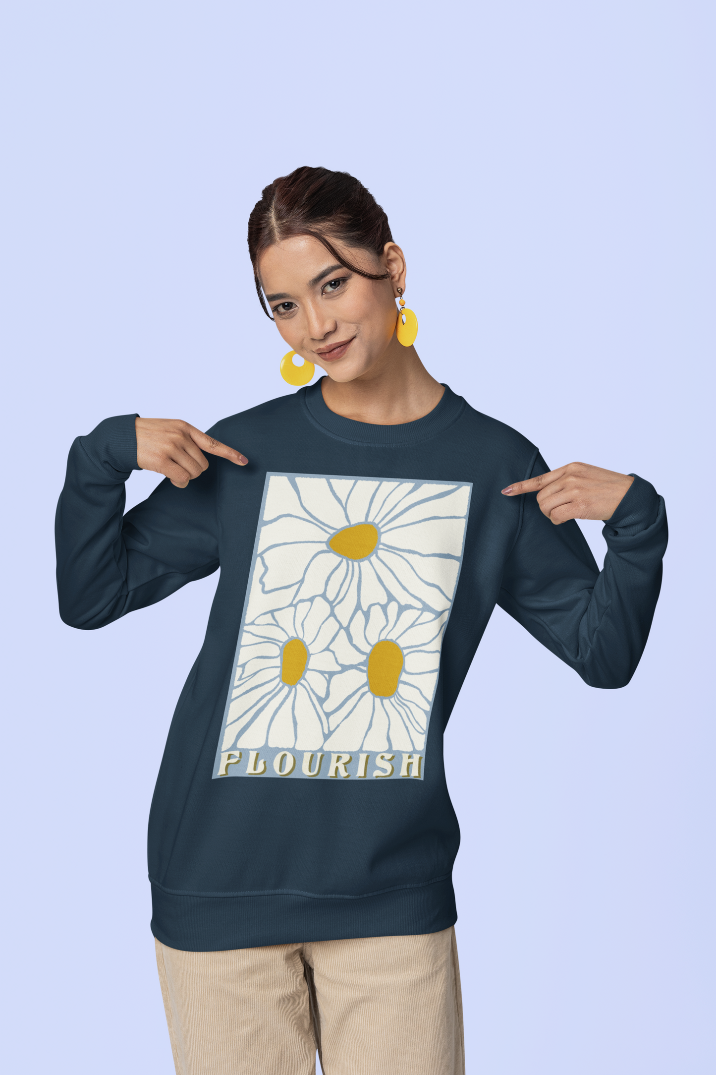 Flourish print voor
