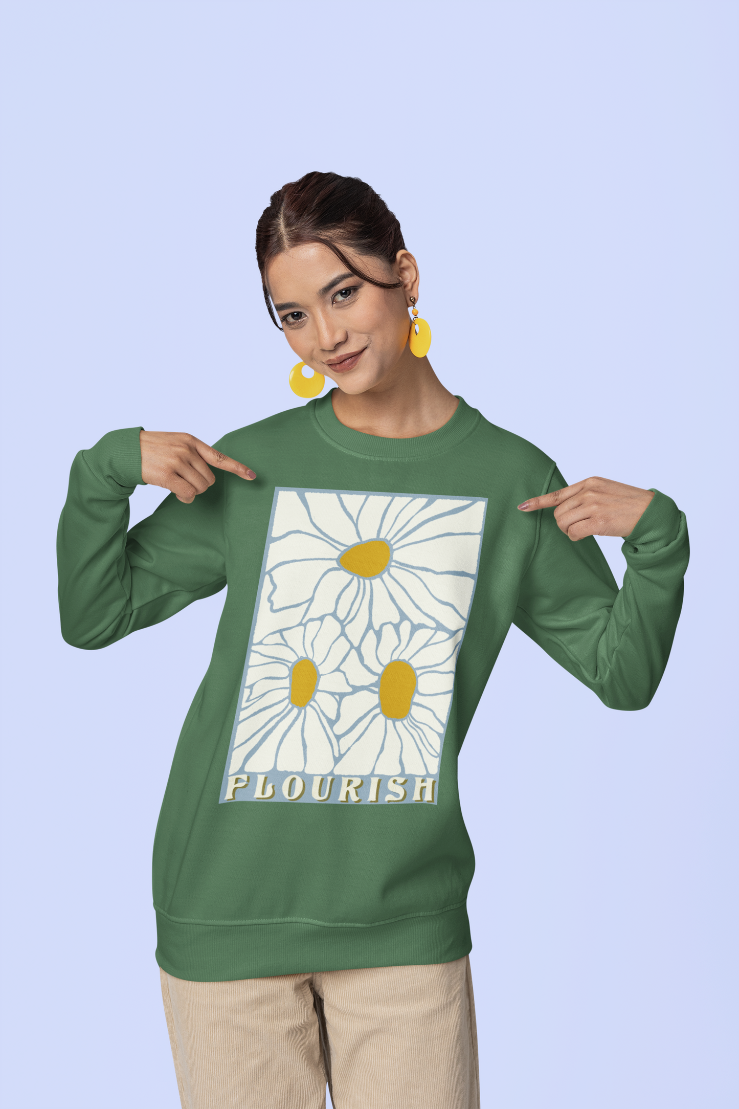 Flourish print voor