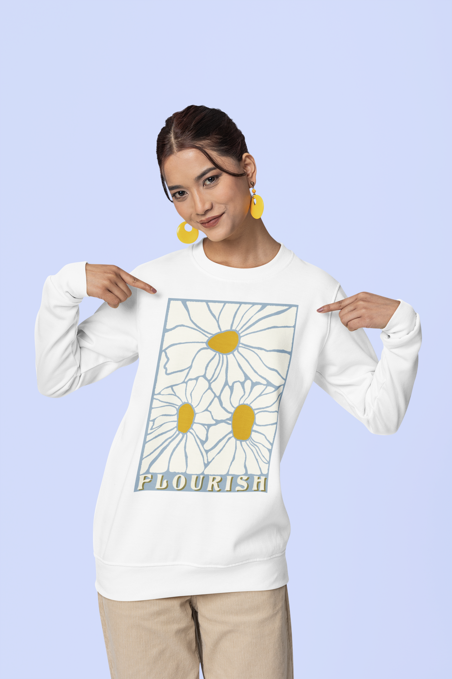 Flourish print voor